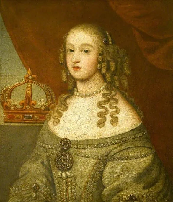 Portræt af en dame (det ville være prinsesse Mary, 1631-1660, prinsesse af Orange, datter af Charles I) - Gerrit van Honthorst