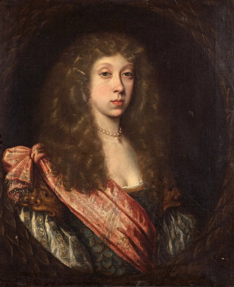 Portræt af en ukendt dame i maskeudstyr - Pierre Mignard