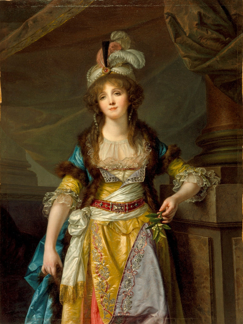 Portræt af en dame - Jean-Baptiste Greuze