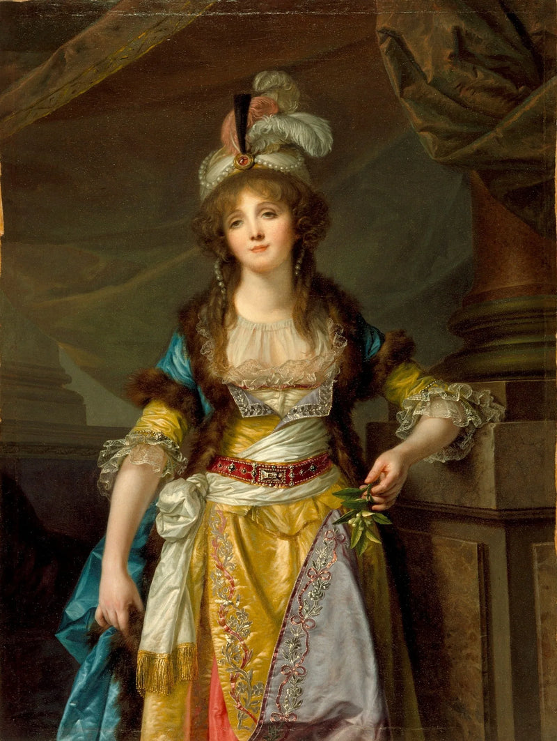 Portræt af en dame - Jean-Baptiste Greuze