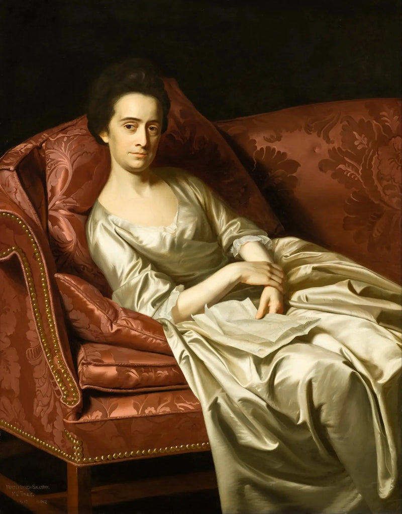 Portræt af en dame - John Singleton Copley