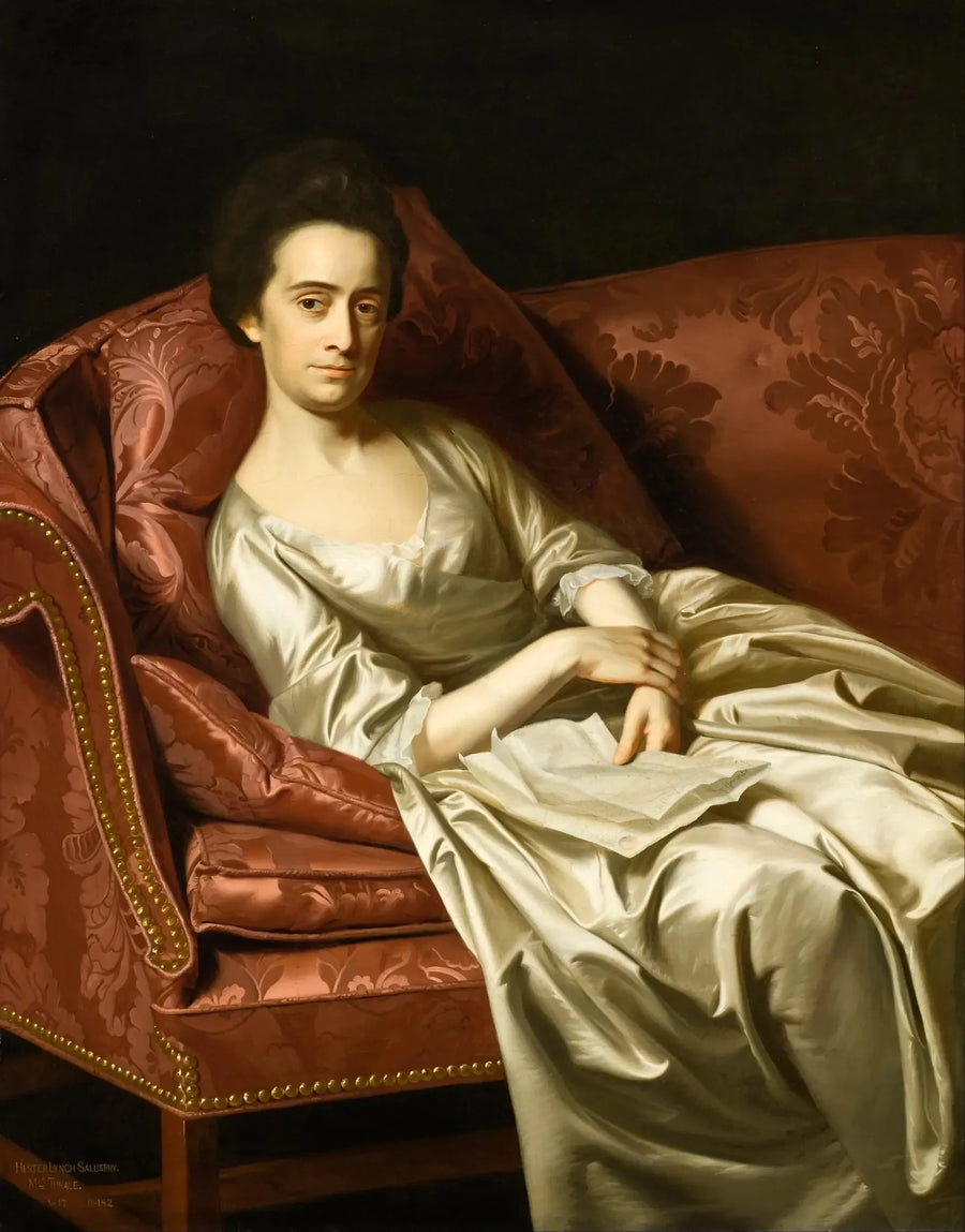 Portræt af en dame - John Singleton Copley
