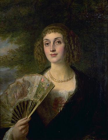 Portrait d'une dame, la marquise - William Powell Frith image 1 reproduction artisanale de tableau