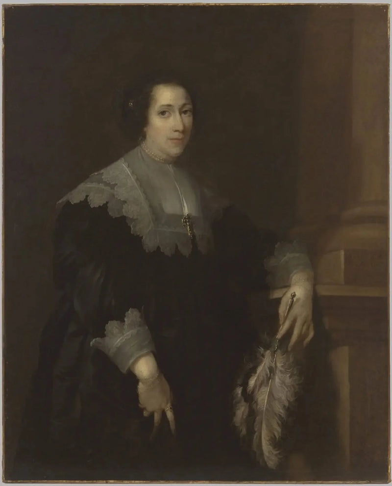Portræt af en dame (måske Lady Philadelphia Wharton) - Antoine van Dyck