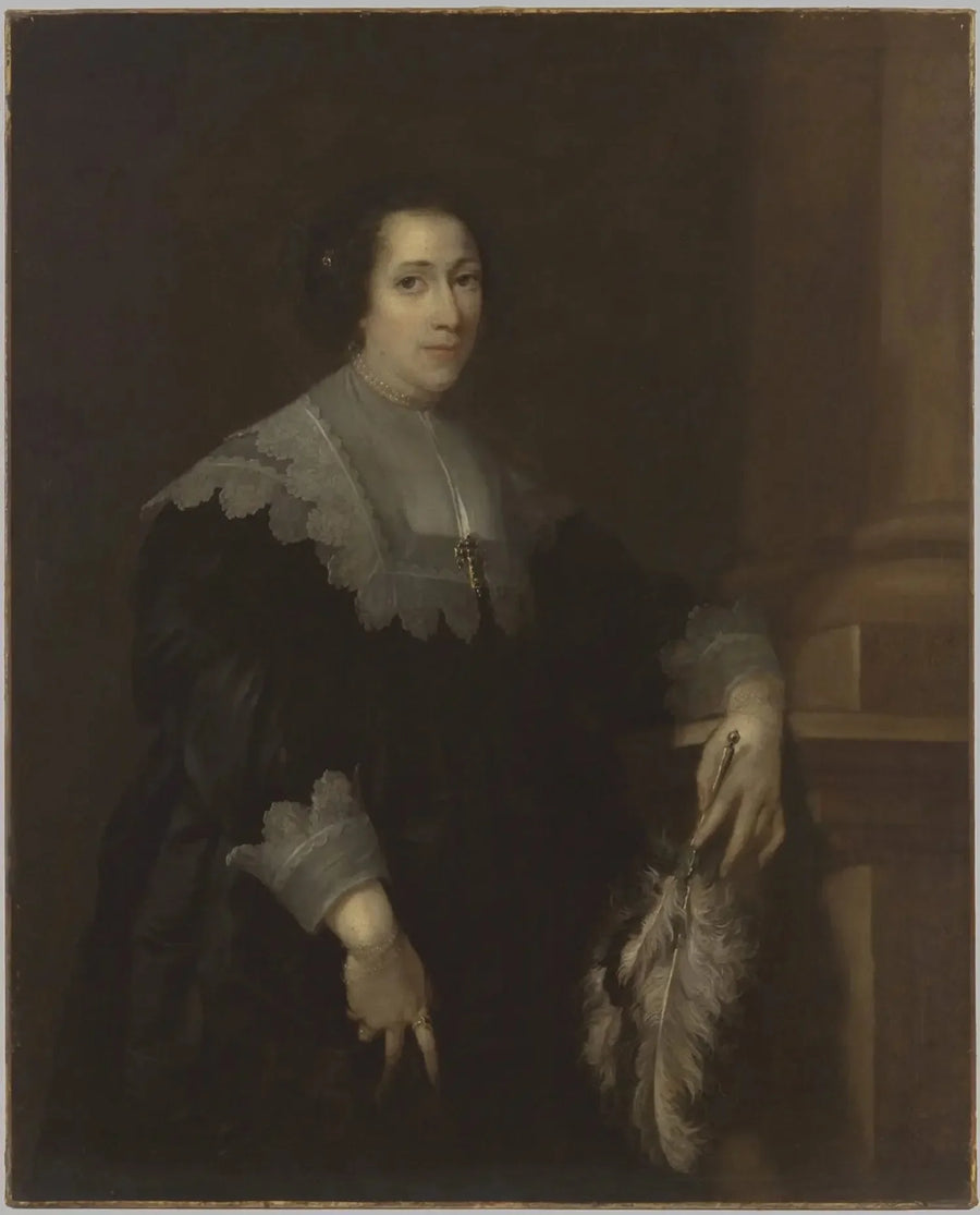 Portræt af en dame (måske Lady Philadelphia Wharton) - Antoine van Dyck
