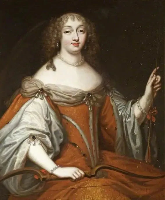 Portræt af en dame (formentlig Henrietta Anne Stuart, 1644–1670, hertuginde af Orléans eller Marie Mancini, 1646–1714, prinsesse Colonna) - Pierre Mignard