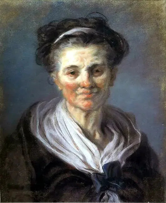 Portræt af en ældre kvinde - Jean-Honoré Fragonard