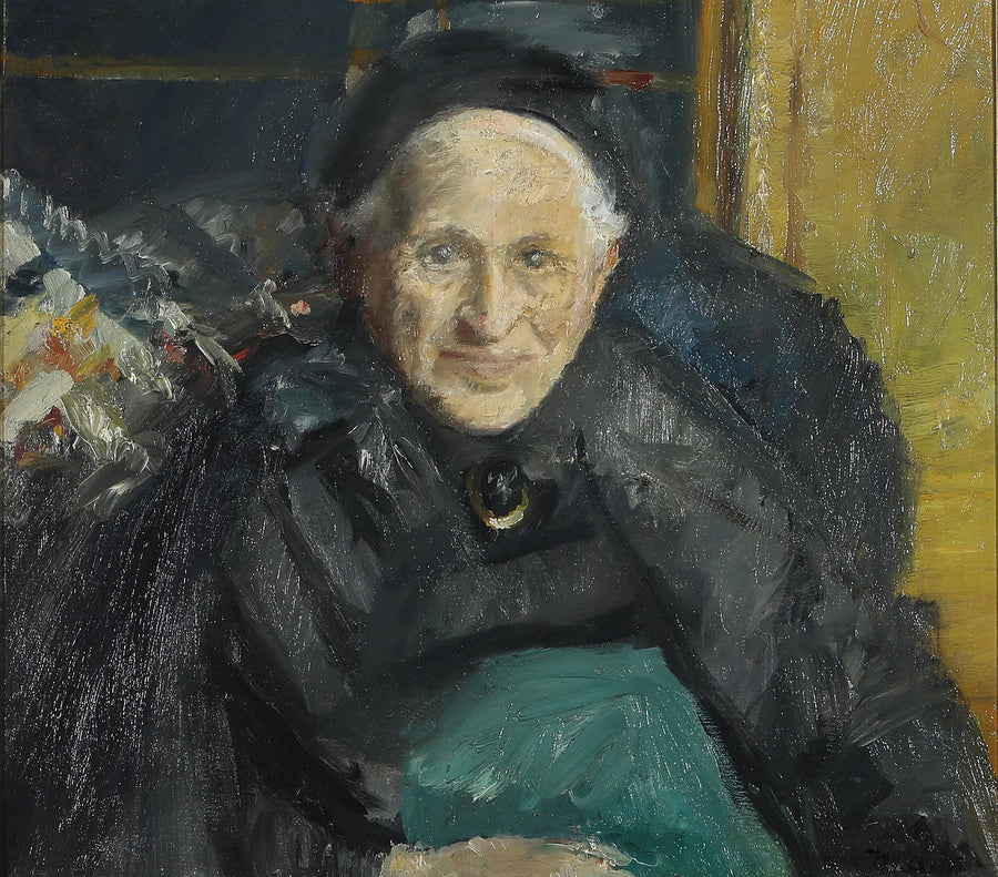 Portræt af en ældre kvinde. - Michael Peter Ancher