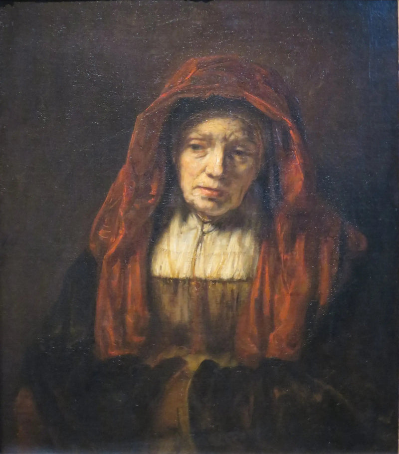 Portræt af en ældre kvinde. - Rembrandt