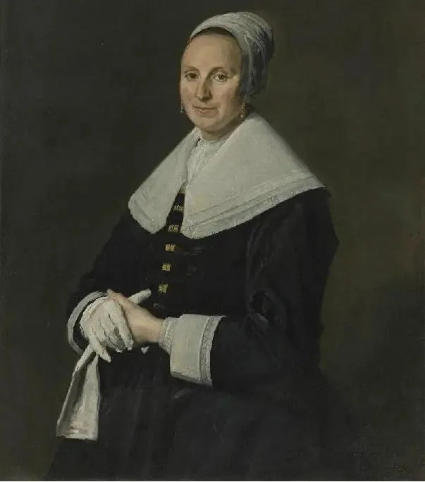 Portræt af en kvinde med handsker - Frans Hals