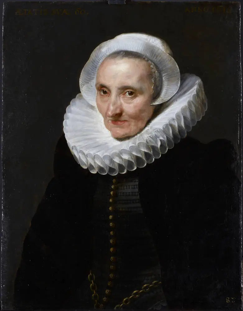 Portræt af en 60-årig kvinde - Antoine van Dyck