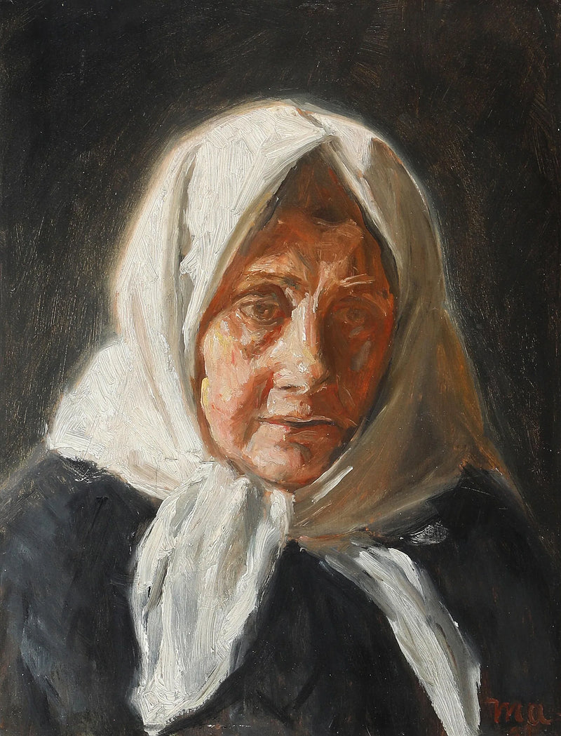 Portræt af en fiskerkone - Michael Peter Ancher