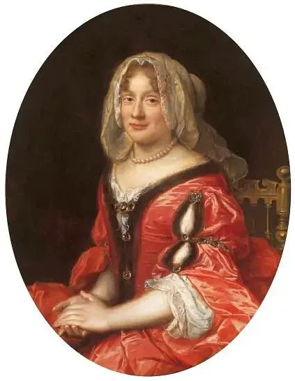 Portræt af en kvinde i polsk dragt, meget sandsynligt Claudine Françoise Mignot, hustru til Jean Casimir Vasa - Pierre Mignard