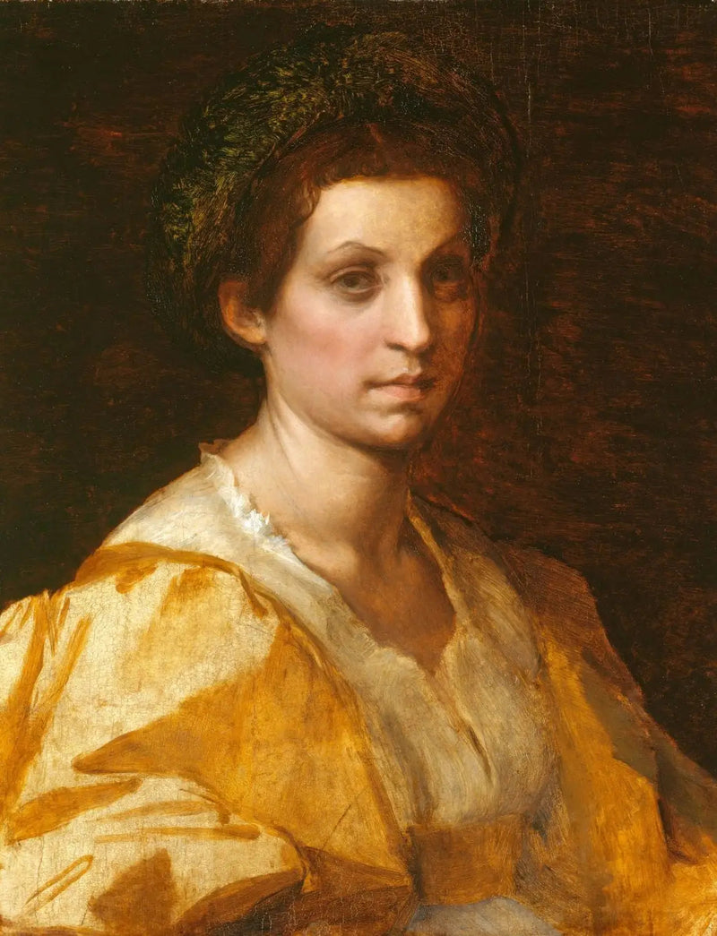 Portræt af en kvinde i gult - Andrea del Sarto