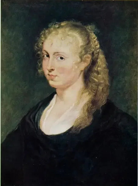 Portræt af en ukendt kvinde med flettede blonde hår - Peter Paul Rubens