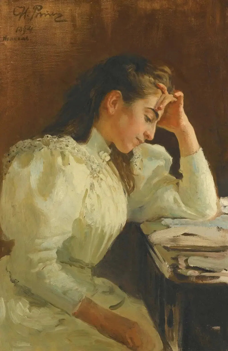 Portræt af en napolitansk kvinde - Ilya Repin