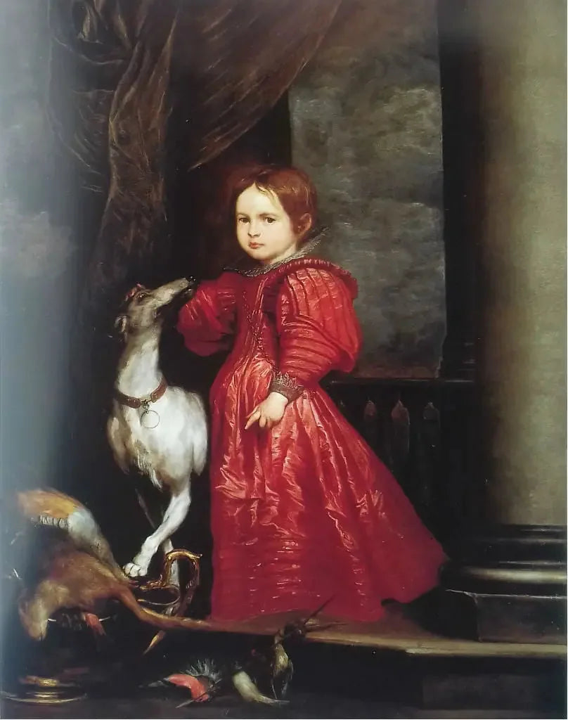Portræt af en pige som Diana - Antoine van Dyck