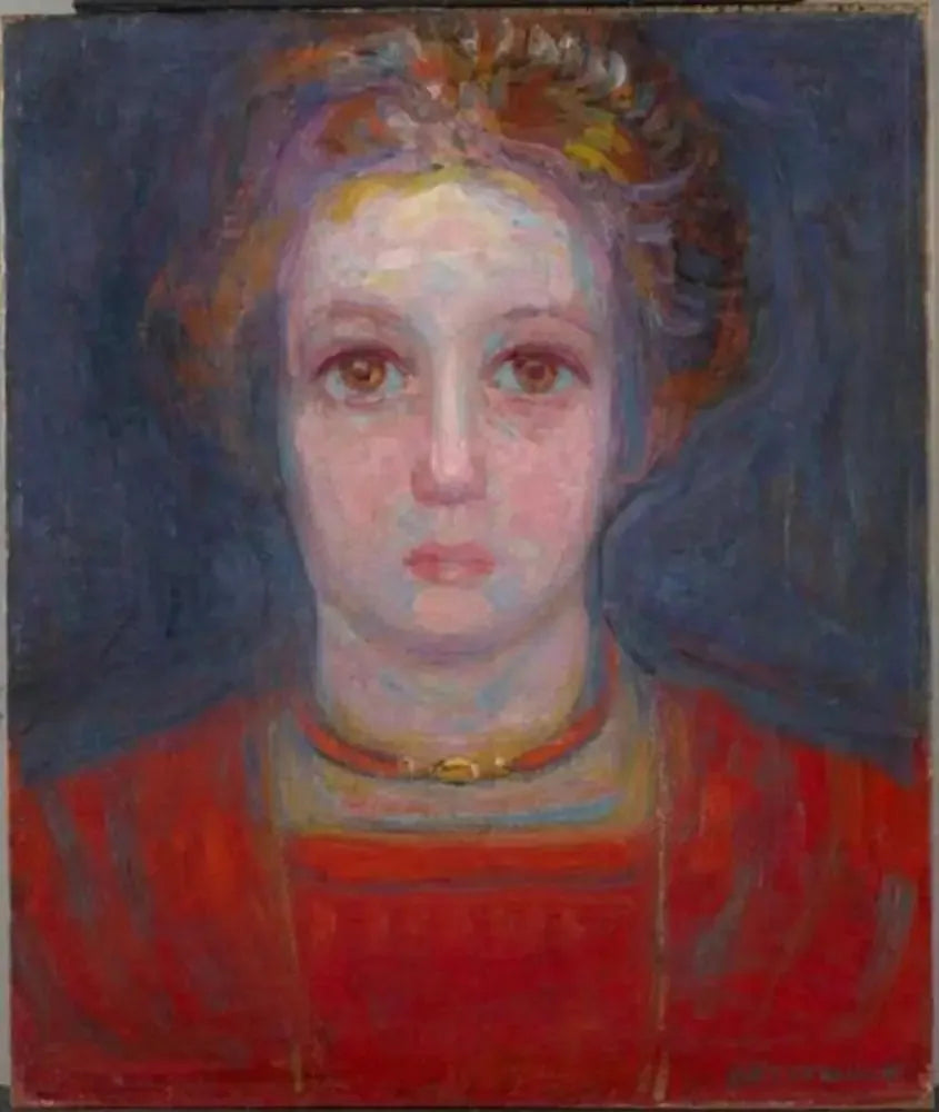 Portræt af en pige i rød - Piet Mondrian