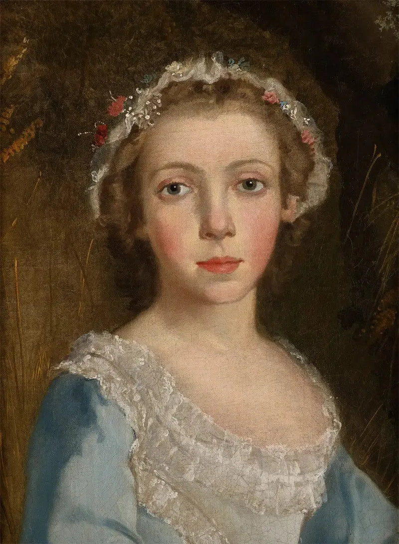 Portræt af en pige (fragment af « Portræt af en dreng og en pige ») - Thomas Gainsborough