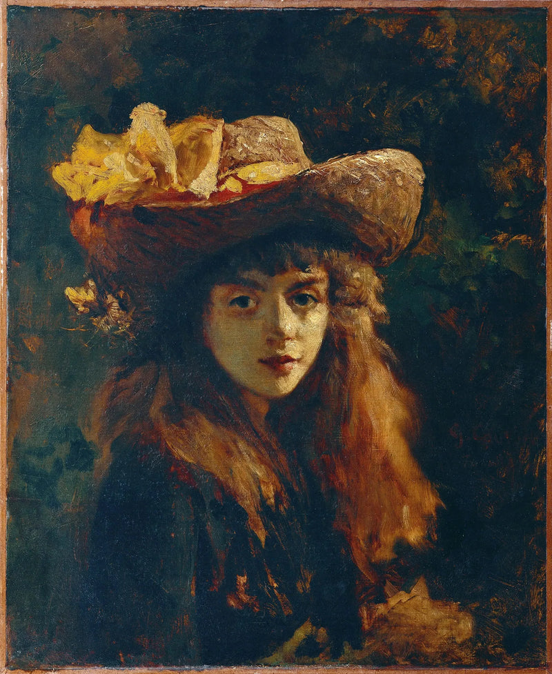 Portræt af en pige - Gustave Courbet