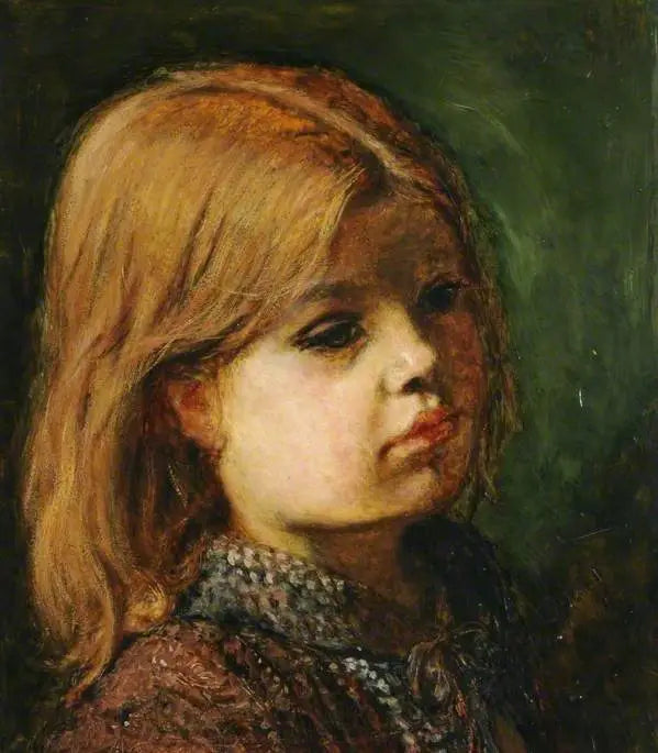 Portræt af en pige - John Everett Millais