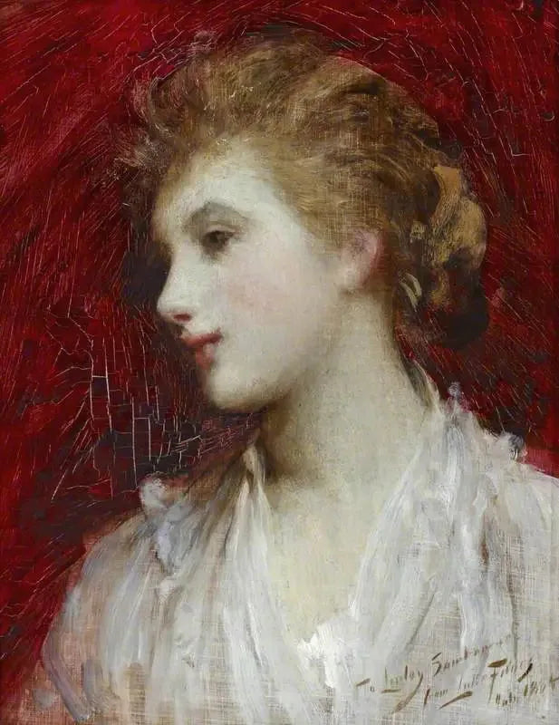 Portræt af en pige - Luke Fildes