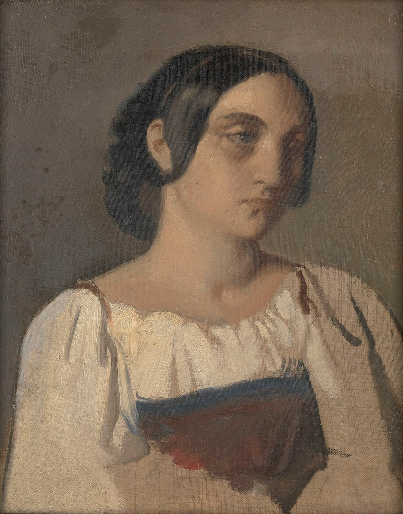 Portræt af en italiensk kvinde - Théodore Chassériau