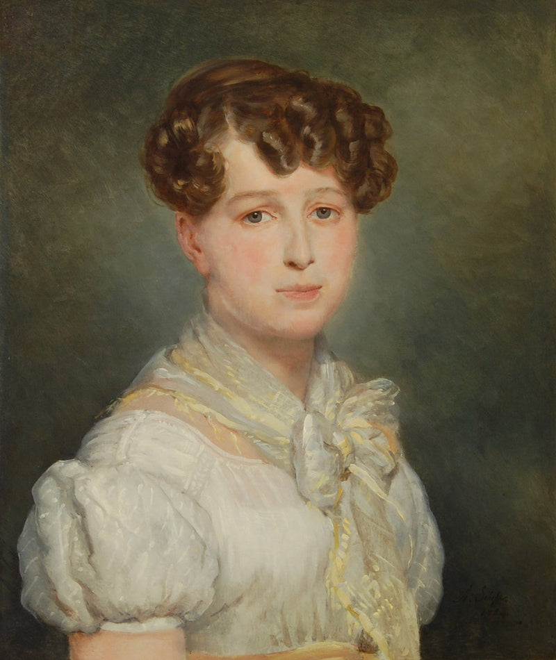 Portræt af en ung kvinde - Ary Scheffer