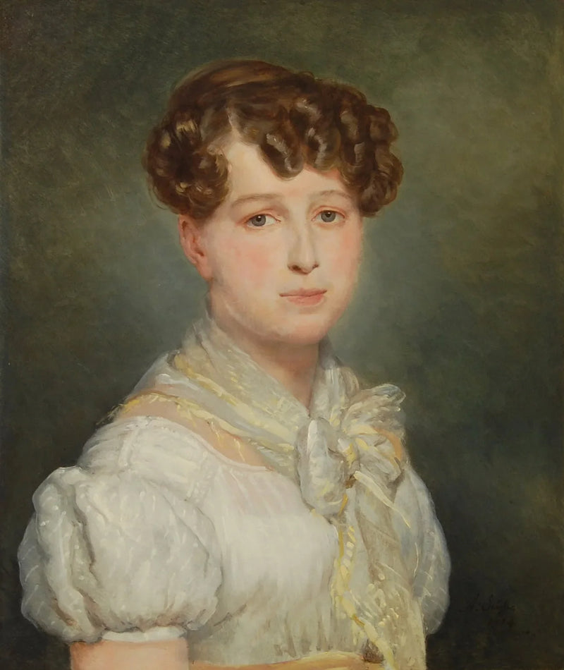 Portræt af en ung kvinde - Ary Scheffer