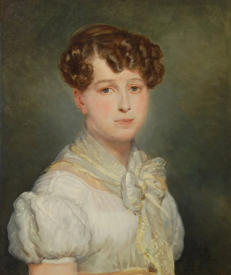 Portræt af en ung kvinde - Ary Scheffer
