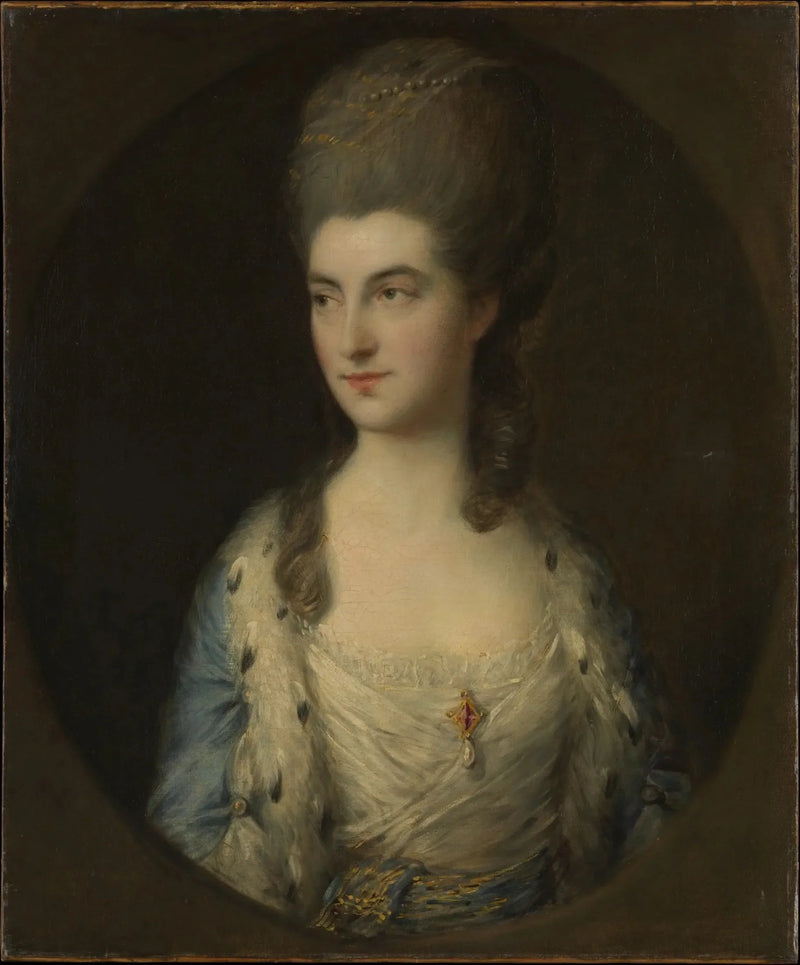 Portræt af en ung kvinde, kaldet Miss Sparrow - Thomas Gainsborough