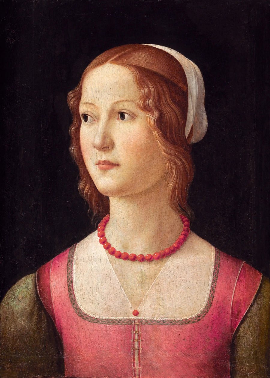 Portræt af en ung kvinde - Domenico Ghirlandaio