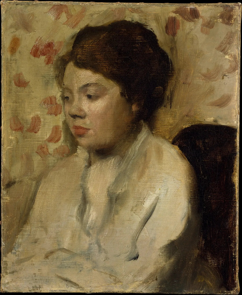 Portræt af en ung kvinde - Edgar Degas