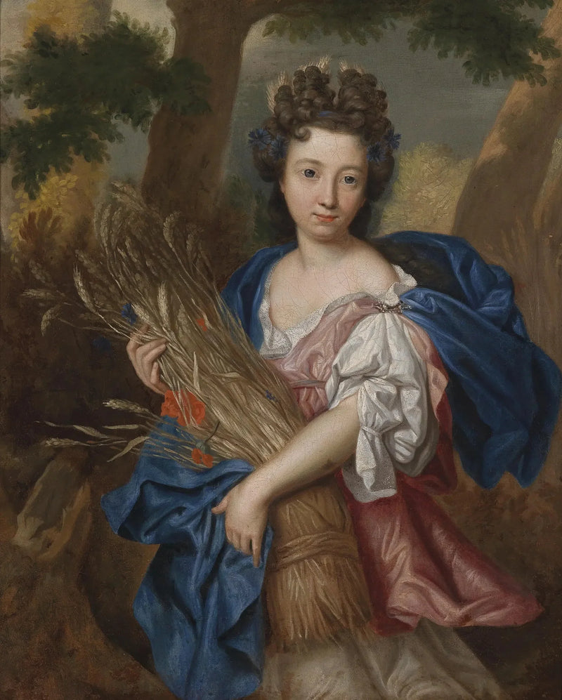 Portræt af en ung kvinde i Ceres - Pierre Mignard