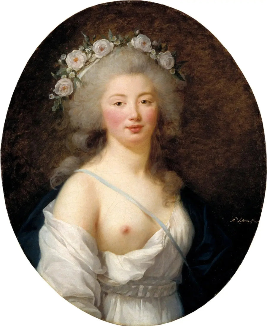Portrait d'une jeune femme en Flore - Elisabeth Vigée Le Brun