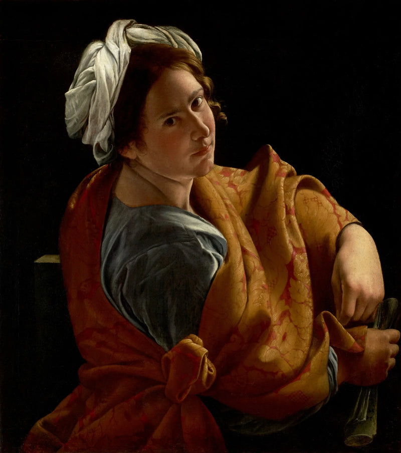 Portræt af en ung kvinde som sibylle - Orazio Gentileschi