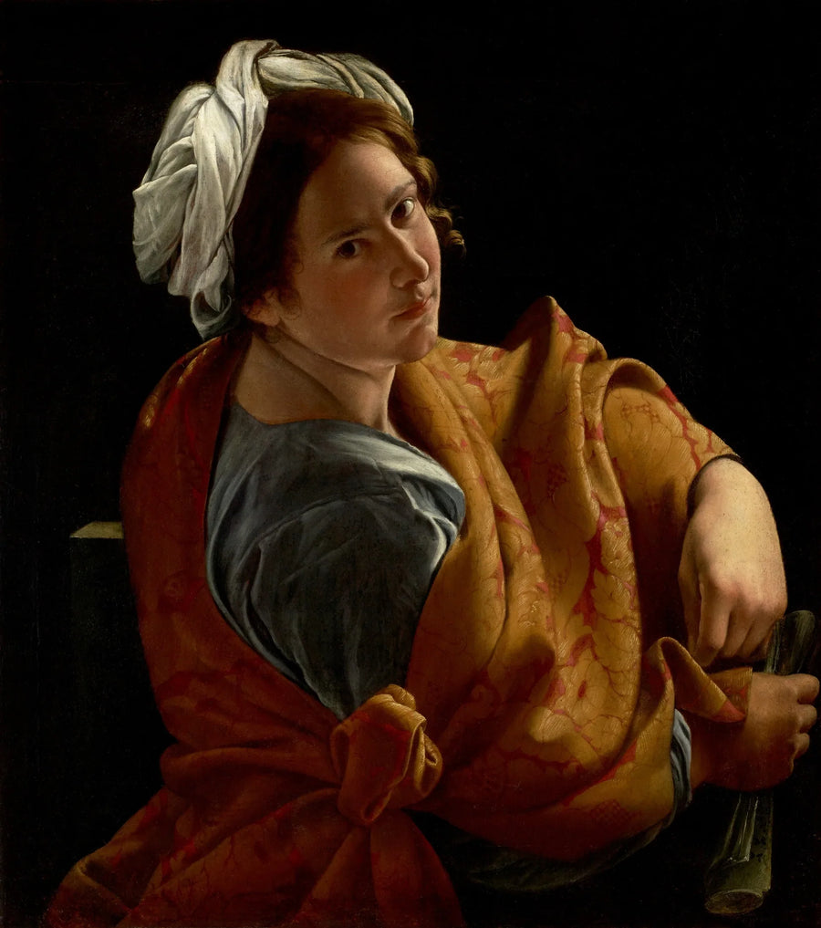 Portræt af en ung kvinde som sibylle - Orazio Gentileschi
