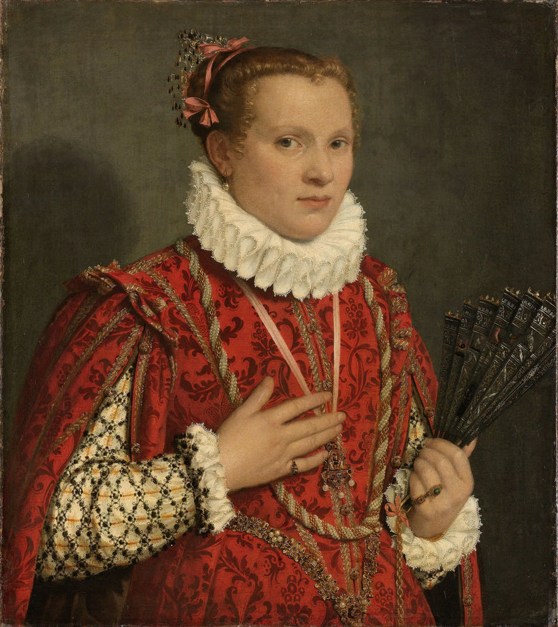 Portræt af en ung kvinde - Giovanni Battista Moroni