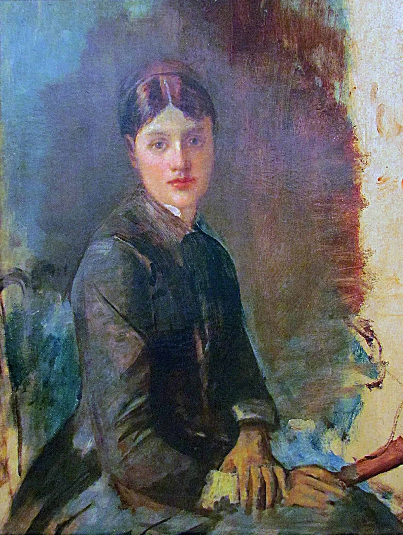 Portrait d'une jeune femme - Henri de Toulouse-Lautrec image 1 reproduction d’œuvre d’art à l’huile