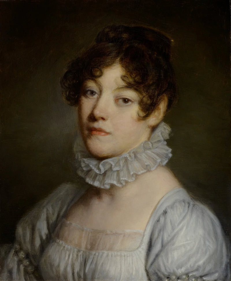 Portræt af en ung kvinde - Jean-Baptiste Greuze