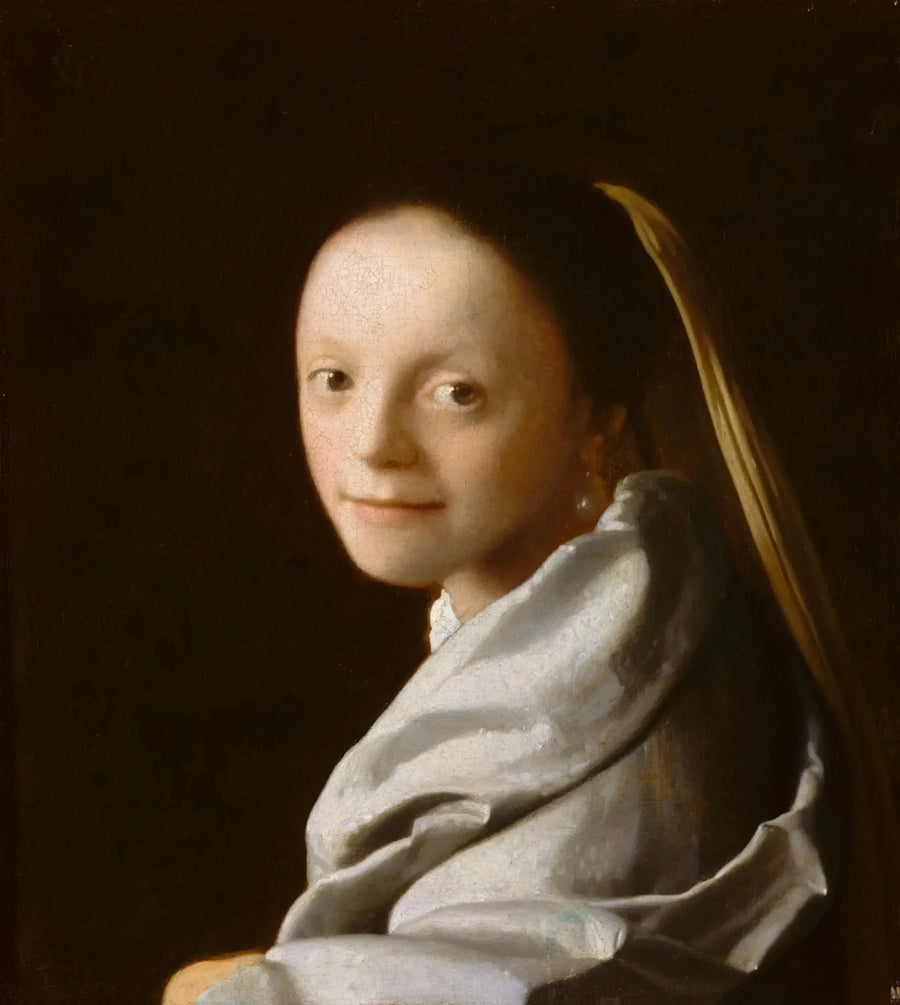 Portræt af en ung kvinde - Johannes Vermeer