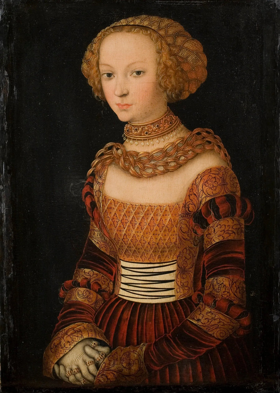 Portræt af en ung kvinde. Prinsesse Émilie af Sachsen? - Lucas Cranach den Ældre