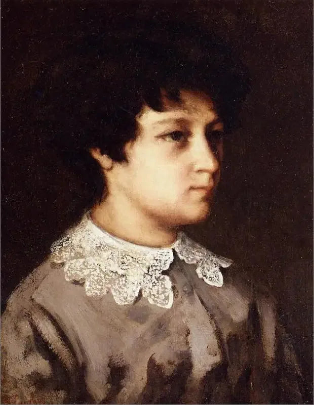 Portrait af en ung pige fra Salins - Gustave Courbet