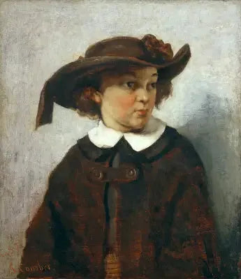 Portræt af en ung pige - Gustave Courbet