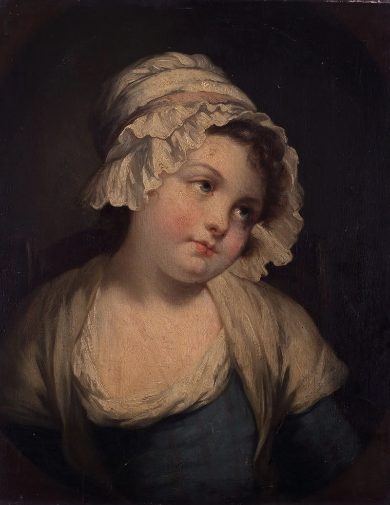 Portræt af en ung pige - Jean-Baptiste Greuze