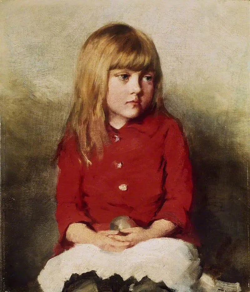 Portræt af en ung pige - John Everett Millais