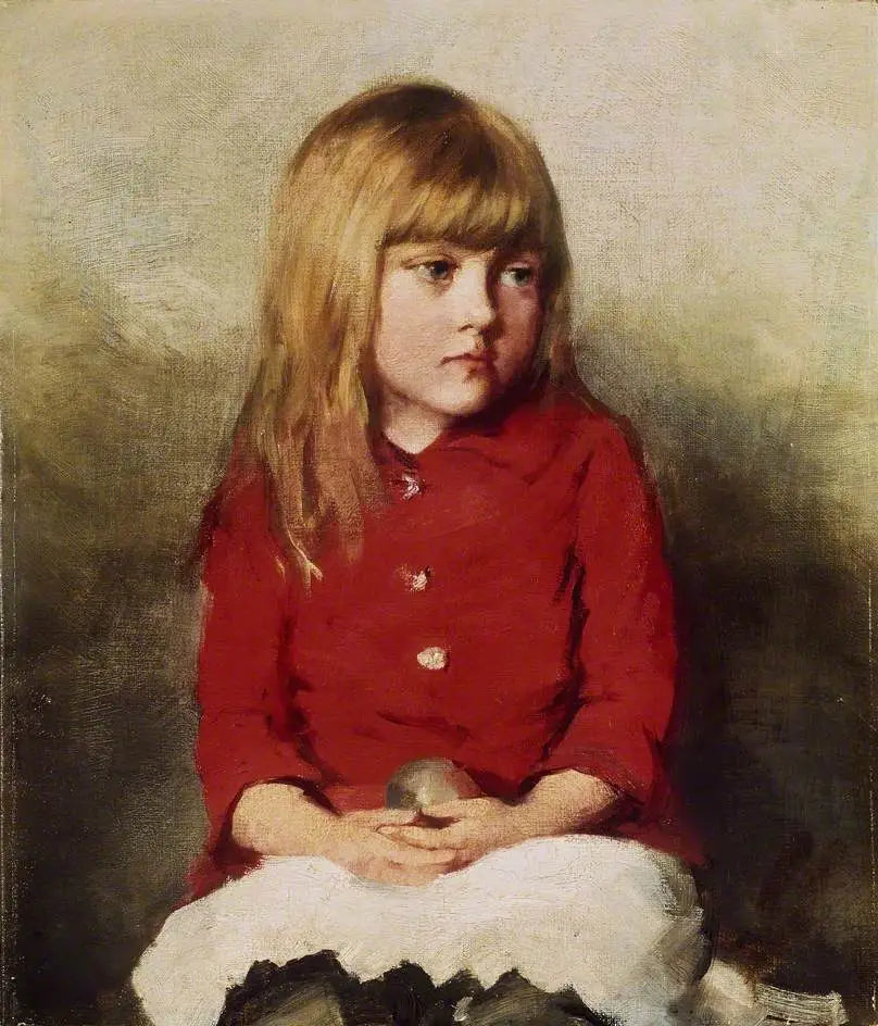 Portræt af en ung pige - John Everett Millais