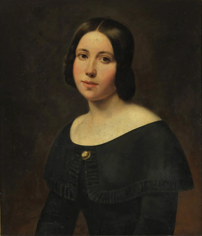 Portræt af en ung pige - Ludwig Knaus