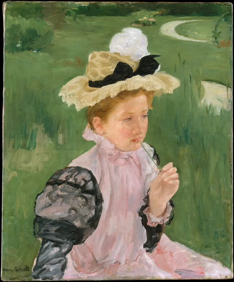 Portræt af en ung pige - Mary Cassatt
