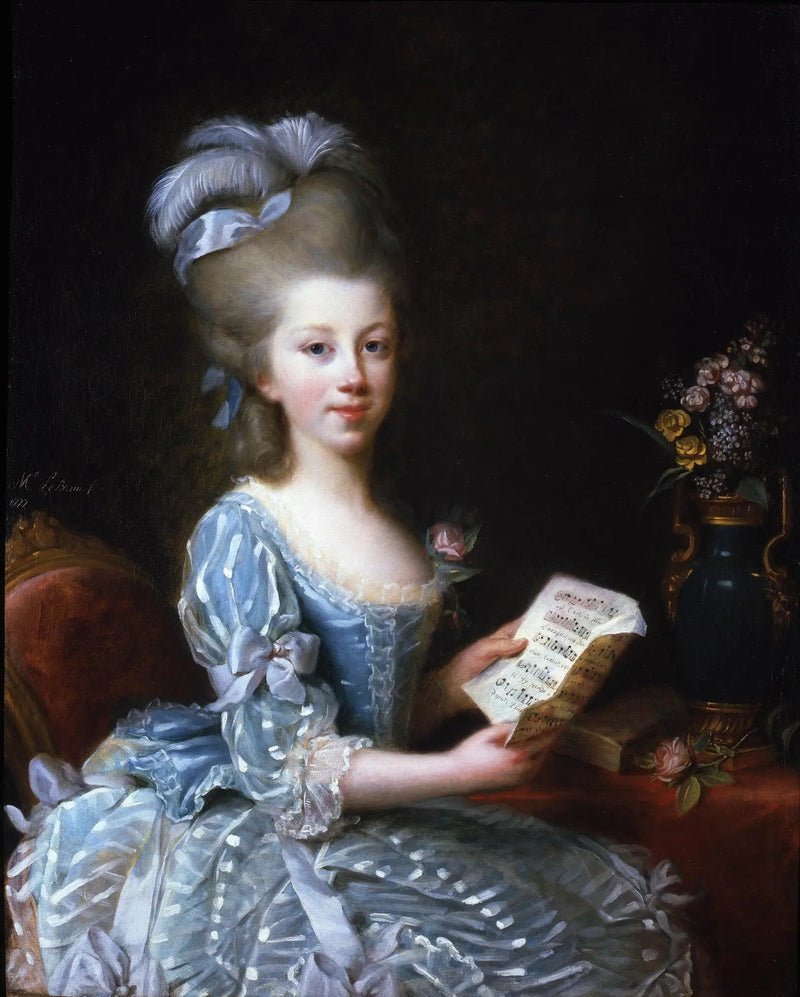 Portrait d'une jeune musiker - Élisabeth Vigée Le Brun